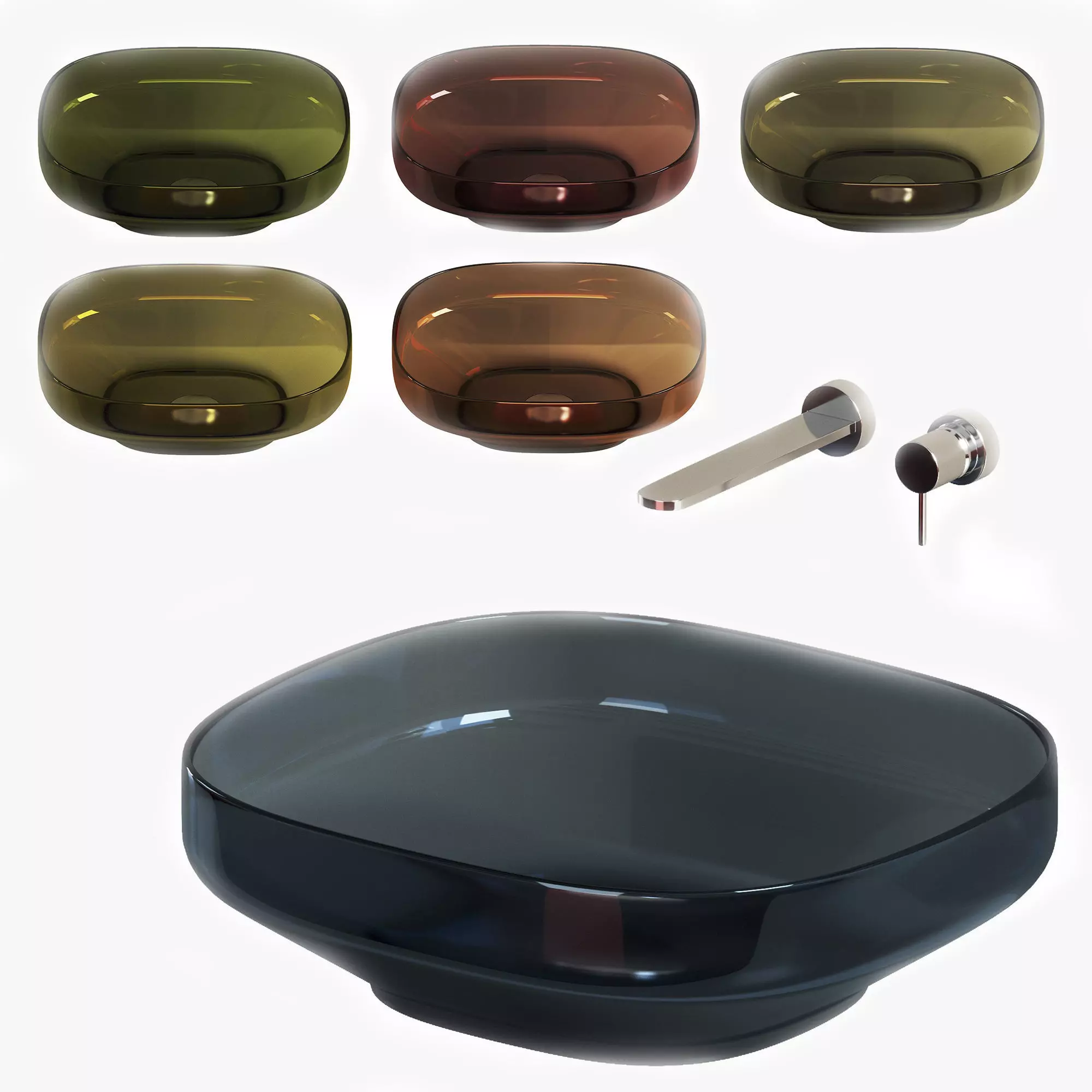 AGO3C top mountsink Low-poly 3D model