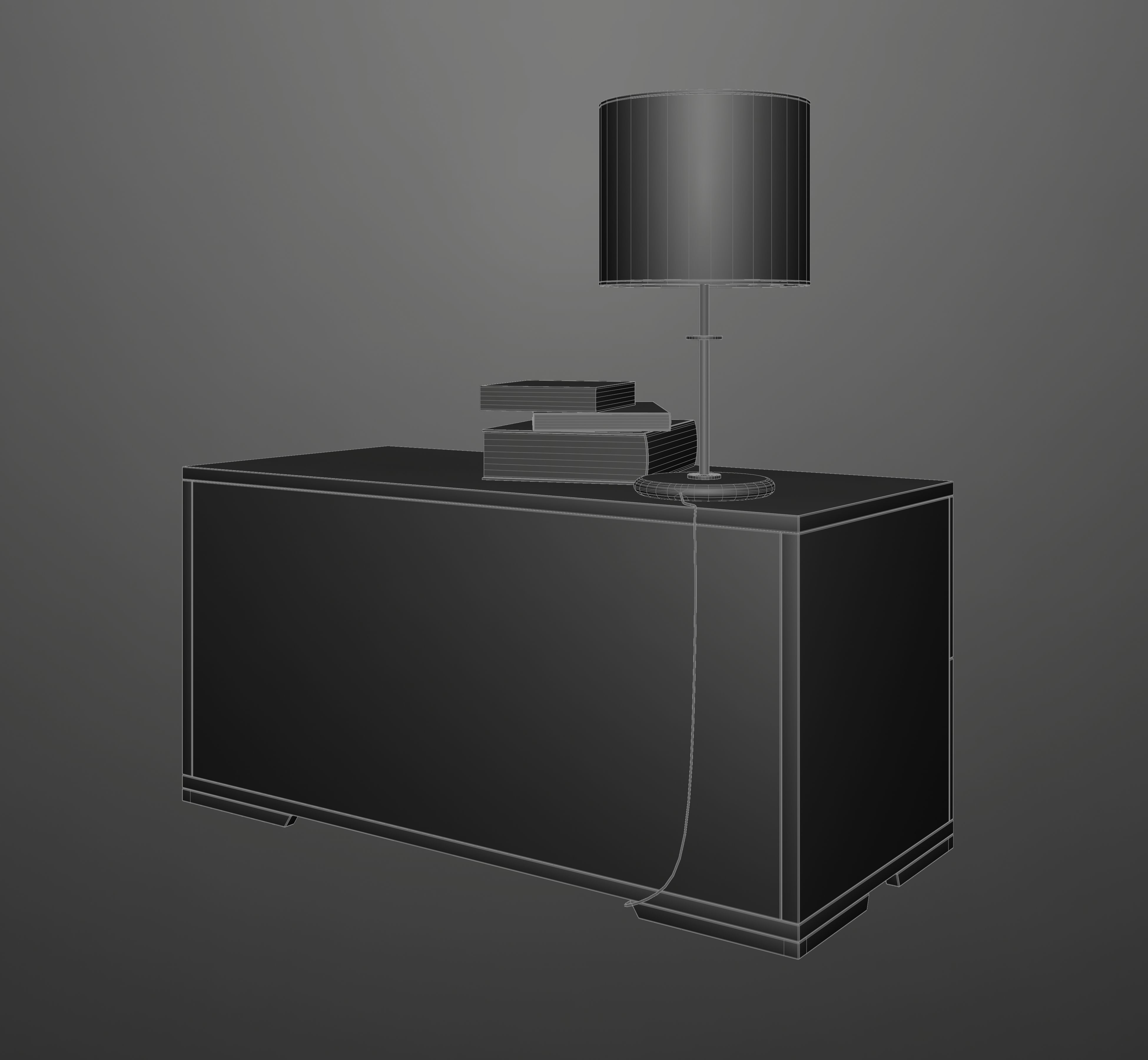 Modern Dresser 3D model_7