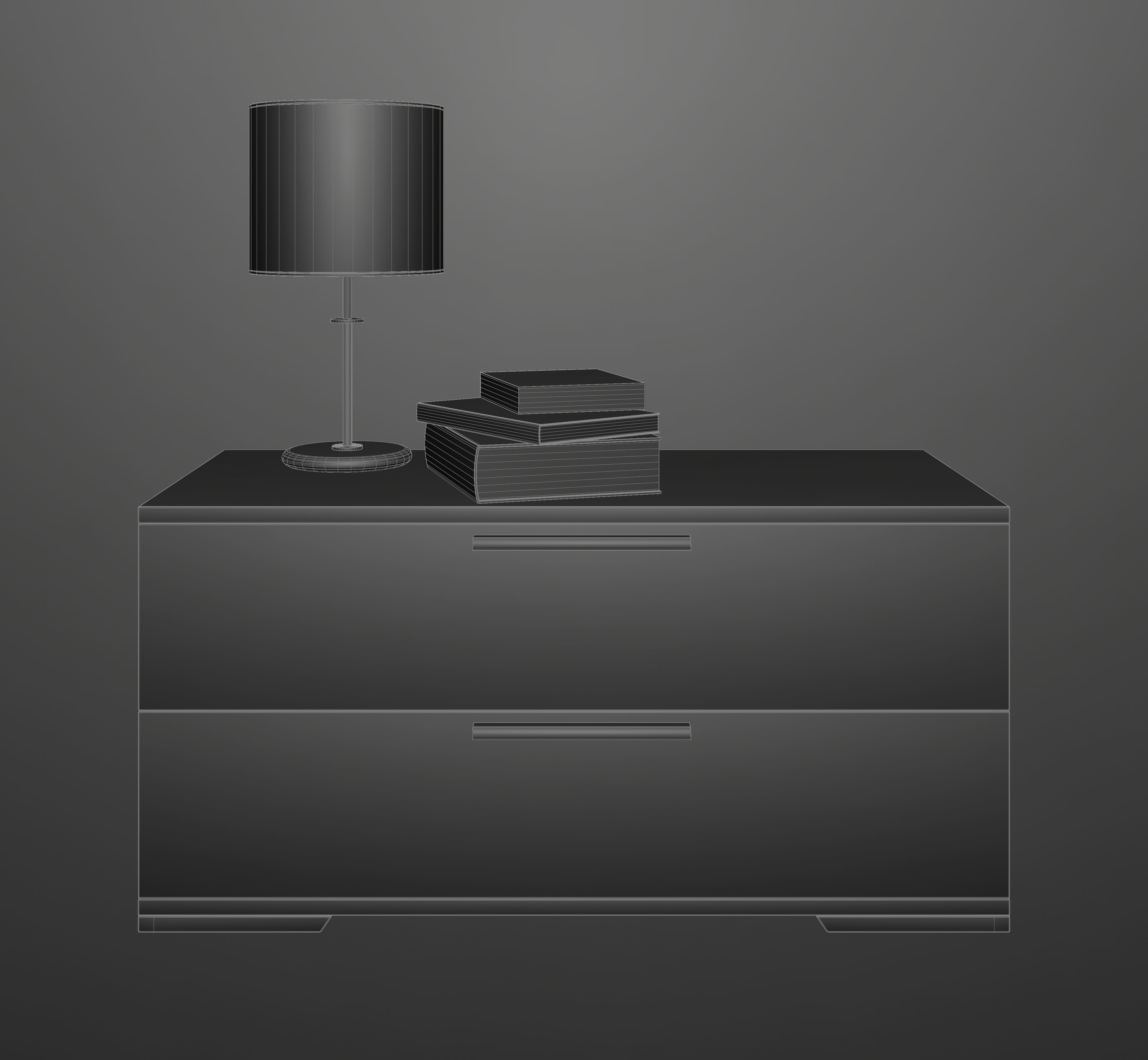 Modern Dresser 3D model_4