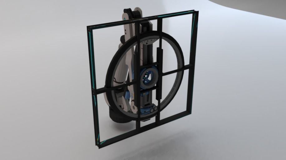 Sci-Fi Motion Platform 02 Low-poly 3D model_1