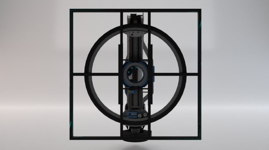 Sci-Fi Motion Platform 02 Low-poly 3D model_2