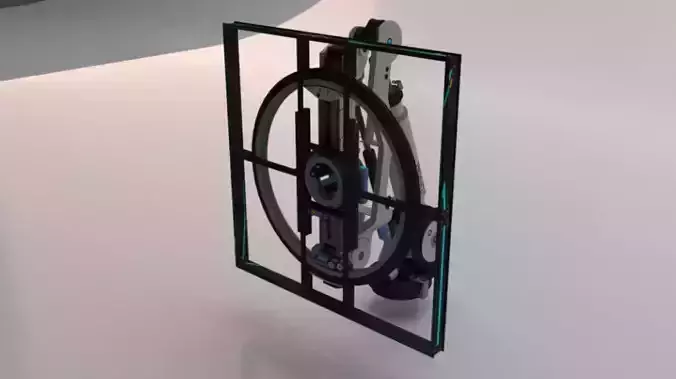 Sci-Fi Motion Platform 02 Low-poly 3D model