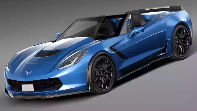 Chevrolet Corvette Z06 Convertible CG 2015 3D model