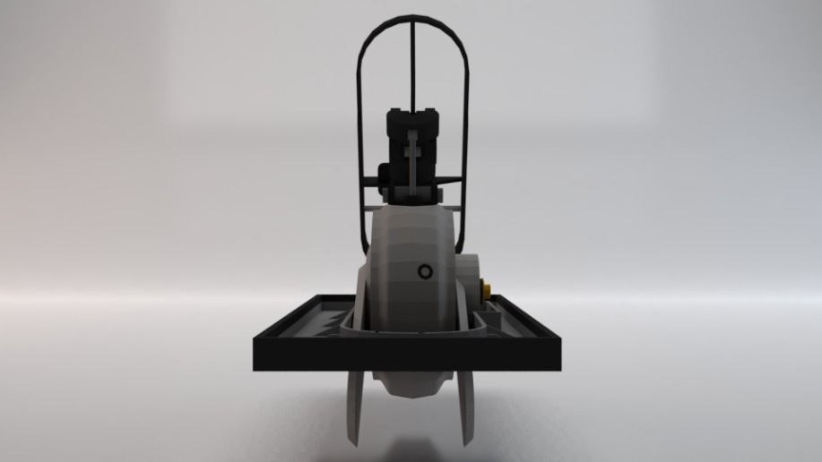 Sci-Fi Jumper Low-poly 3D model_4