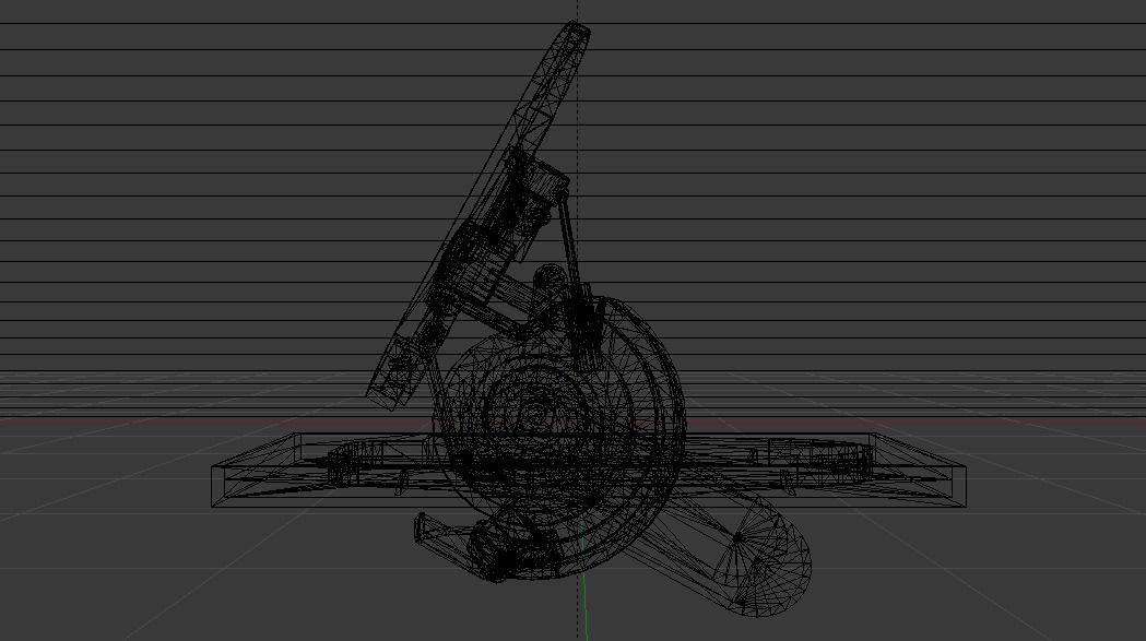 Sci-Fi Jumper Low-poly 3D model_33