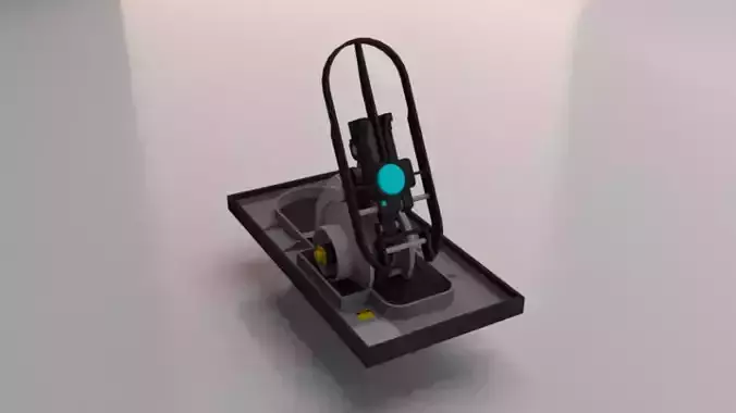 Sci-Fi Jumper Low-poly 3D model