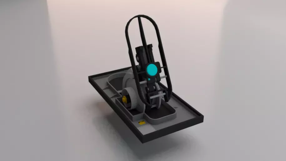 Sci-Fi Jumper Low-poly 3D model_0