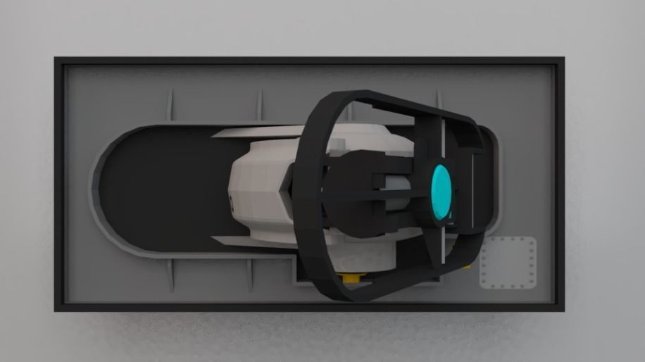 Sci-Fi Jumper Low-poly 3D model_6