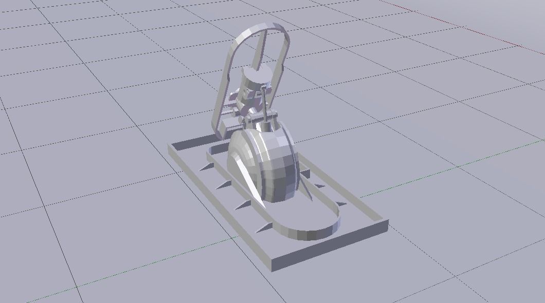 Sci-Fi Jumper Low-poly 3D model_22