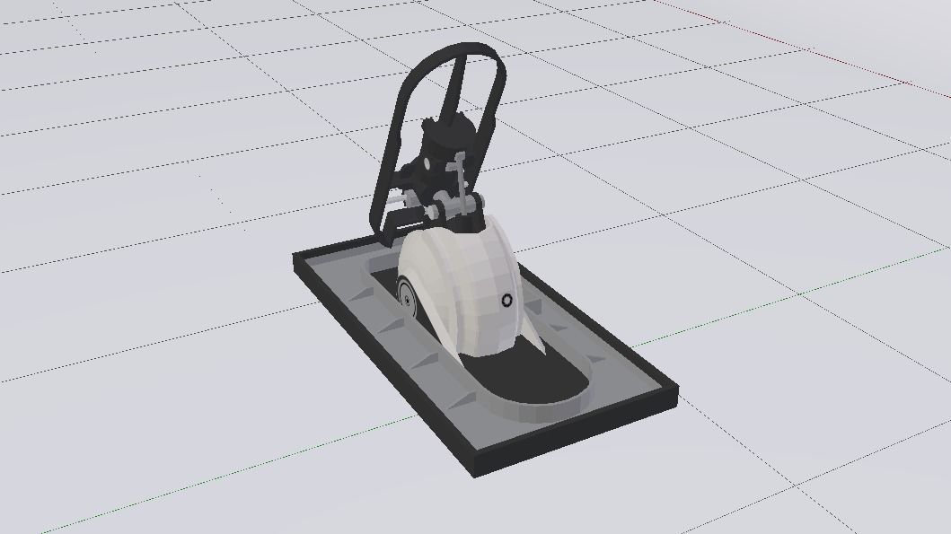 Sci-Fi Jumper Low-poly 3D model_8