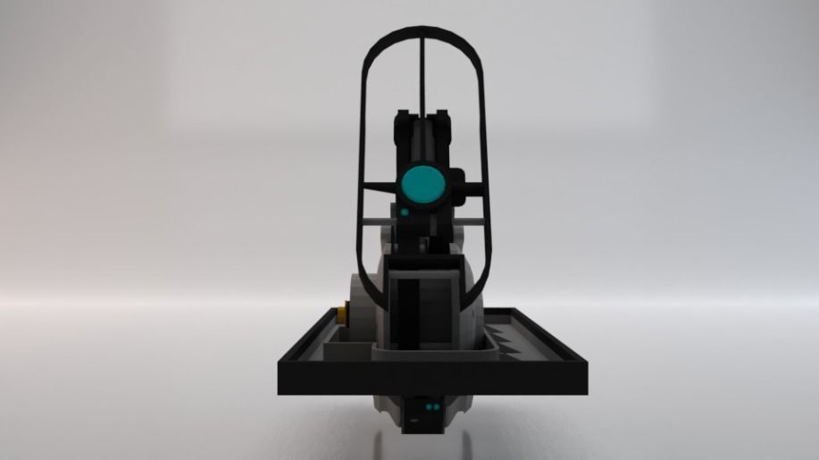 Sci-Fi Jumper Low-poly 3D model_2