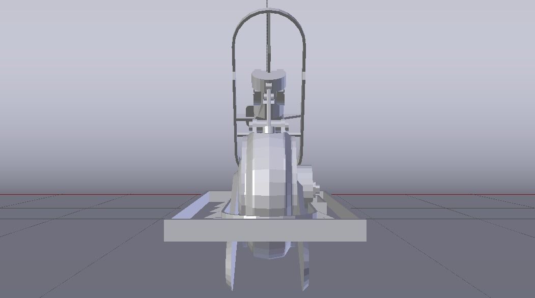 Sci-Fi Jumper Low-poly 3D model_25
