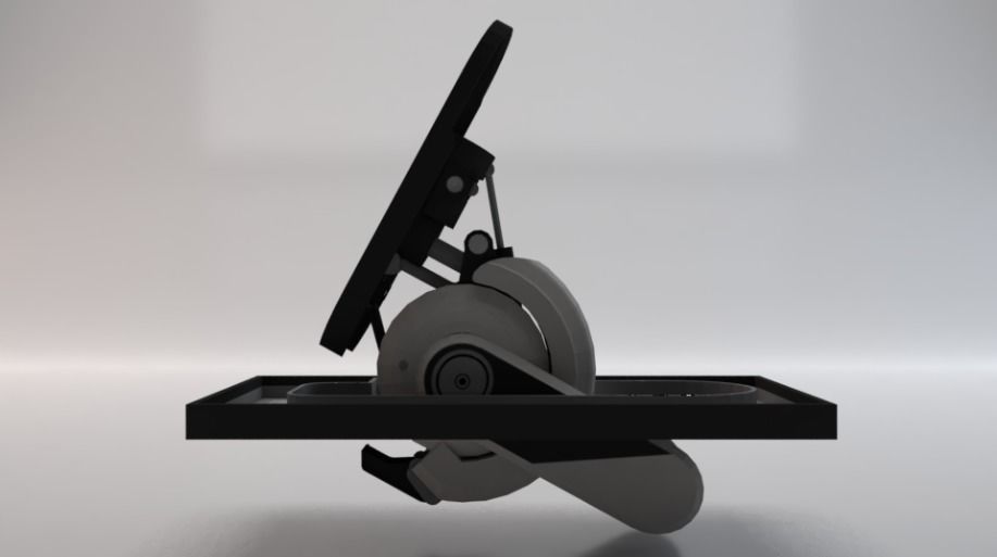 Sci-Fi Jumper Low-poly 3D model_5