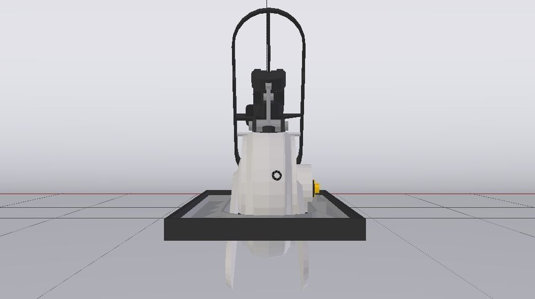 Sci-Fi Jumper Low-poly 3D model_11