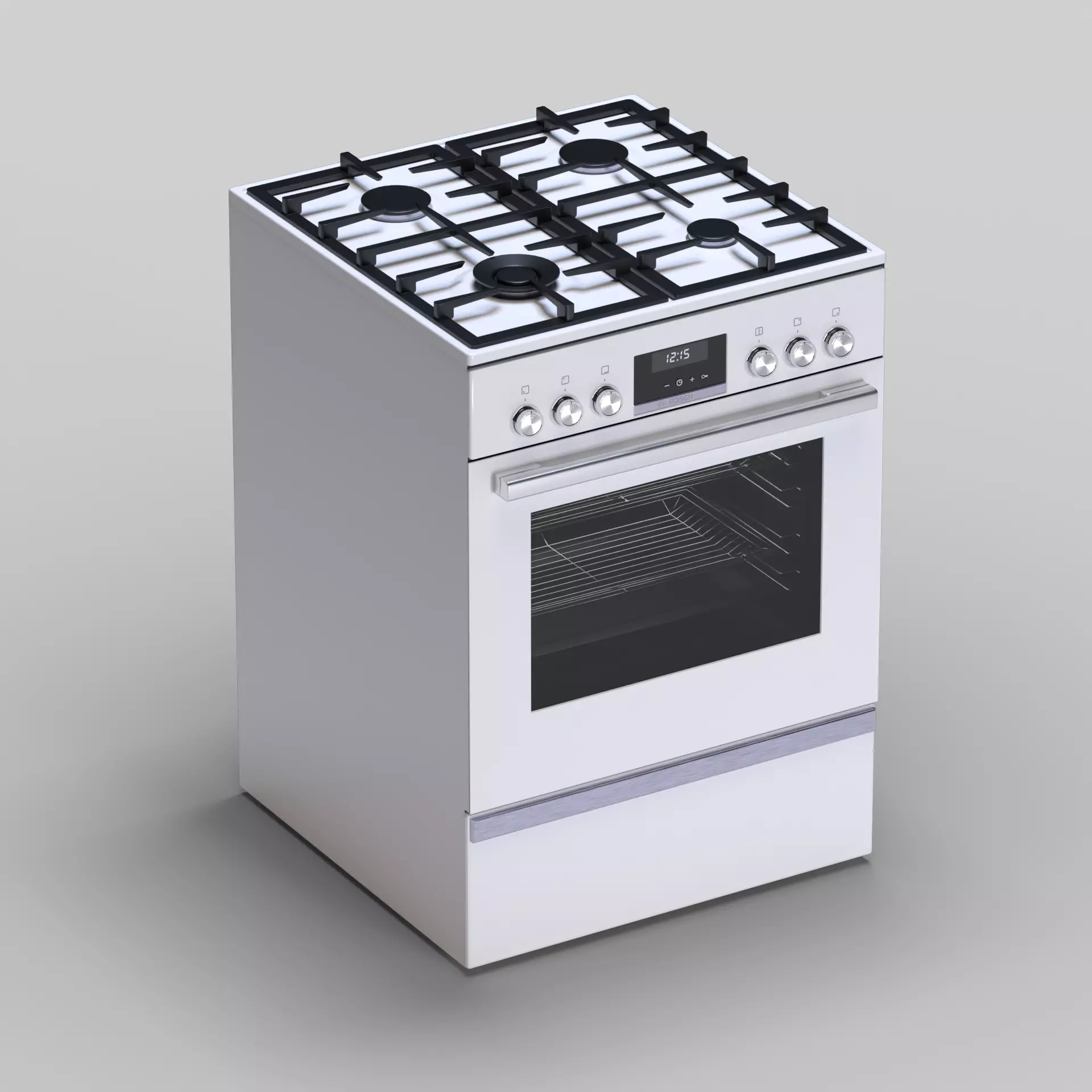 Bosch HXS59AI20Q gas stove 3D model
