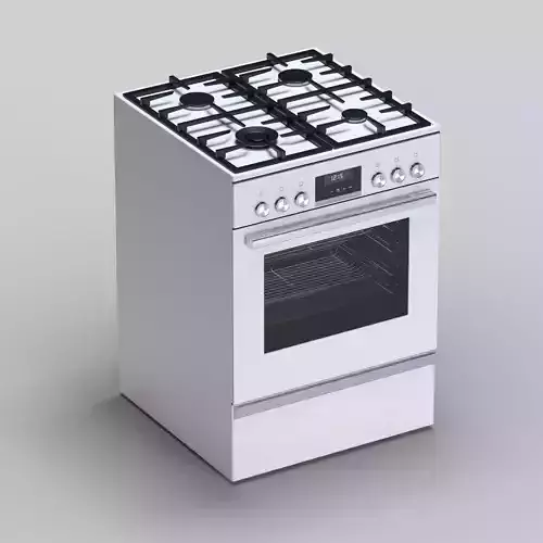 Bosch HXS59AI20Q gas stove 3D model