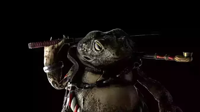 Shinobi Toad Low-poly 3D model