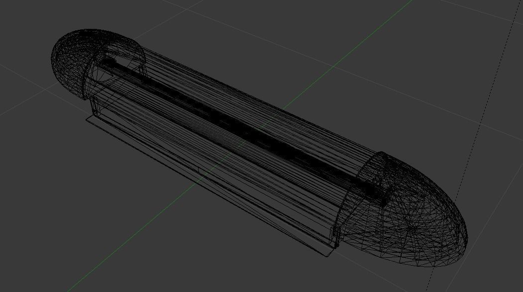 Sci-Fi Bridge Low-poly 3D model_12