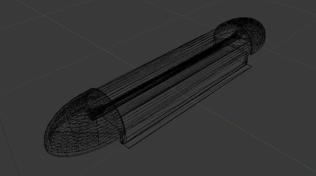 Sci-Fi Bridge Low-poly 3D model_13