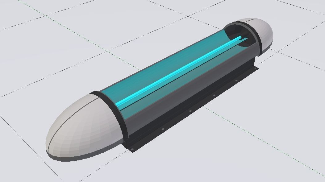 Sci-Fi Bridge Low-poly 3D model_4