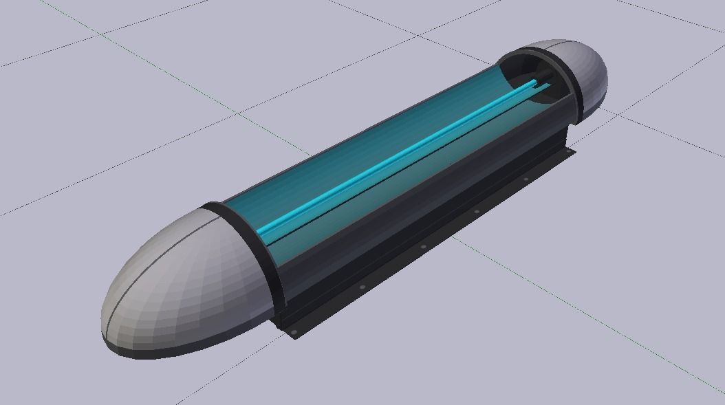 Sci-Fi Bridge Low-poly 3D model_7