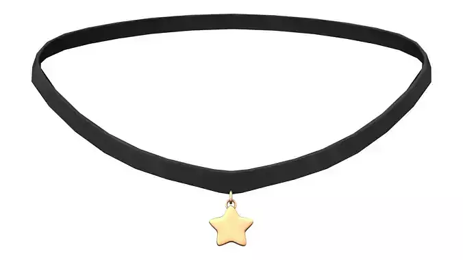 Star Pendant Collar Necklace