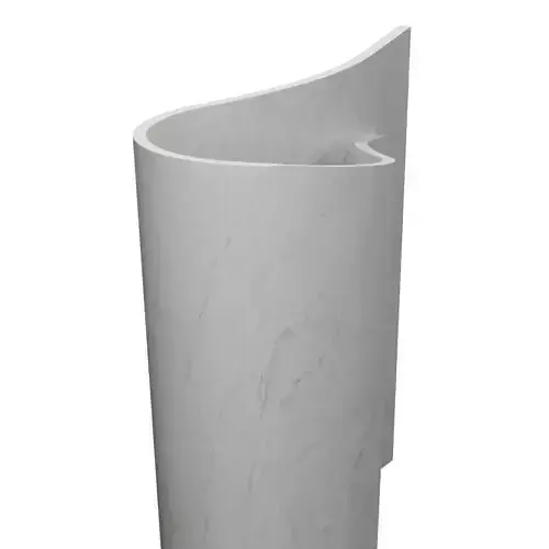 WAVE  Freestanding marble sink Low-poly 3D model