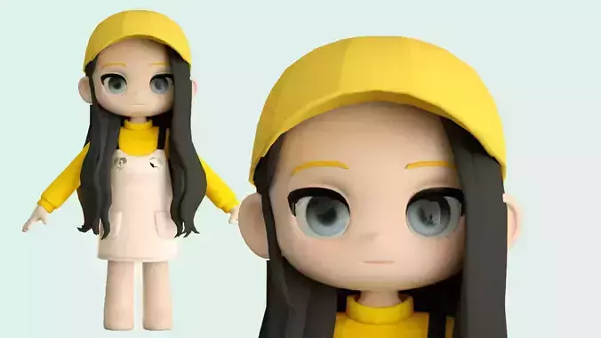 cartoon girl little girl ip image cartoon character