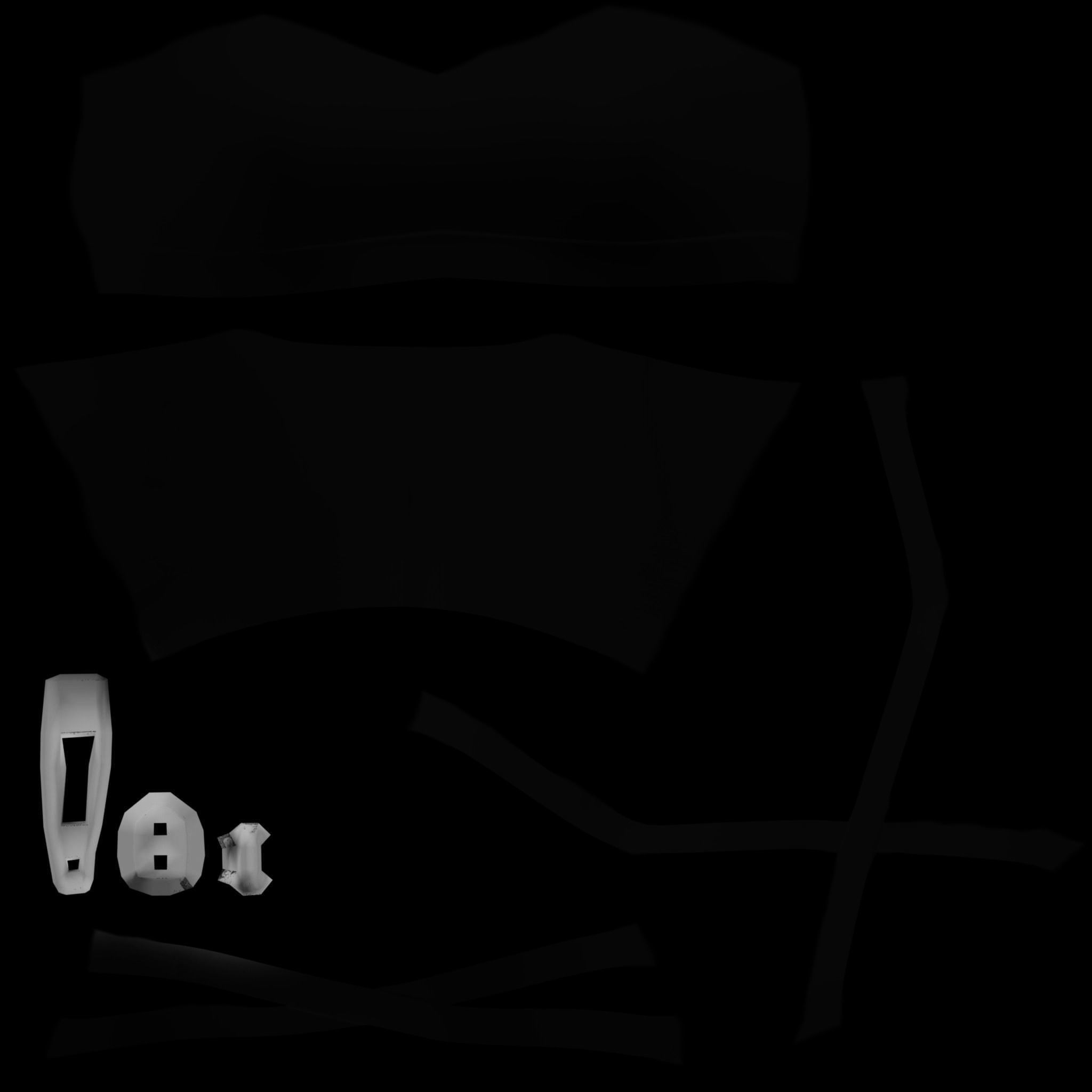 Cross Back Straps Belly Female Top Low-poly 3D model_11