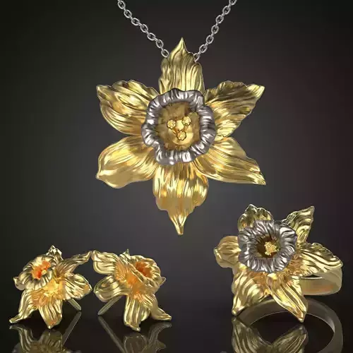 Daffodil Flower Set