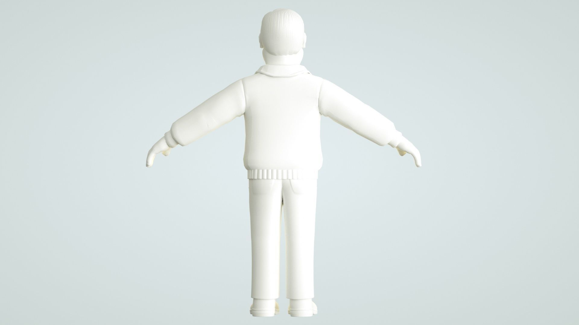 cartoon uncle uncle father 3D model_6