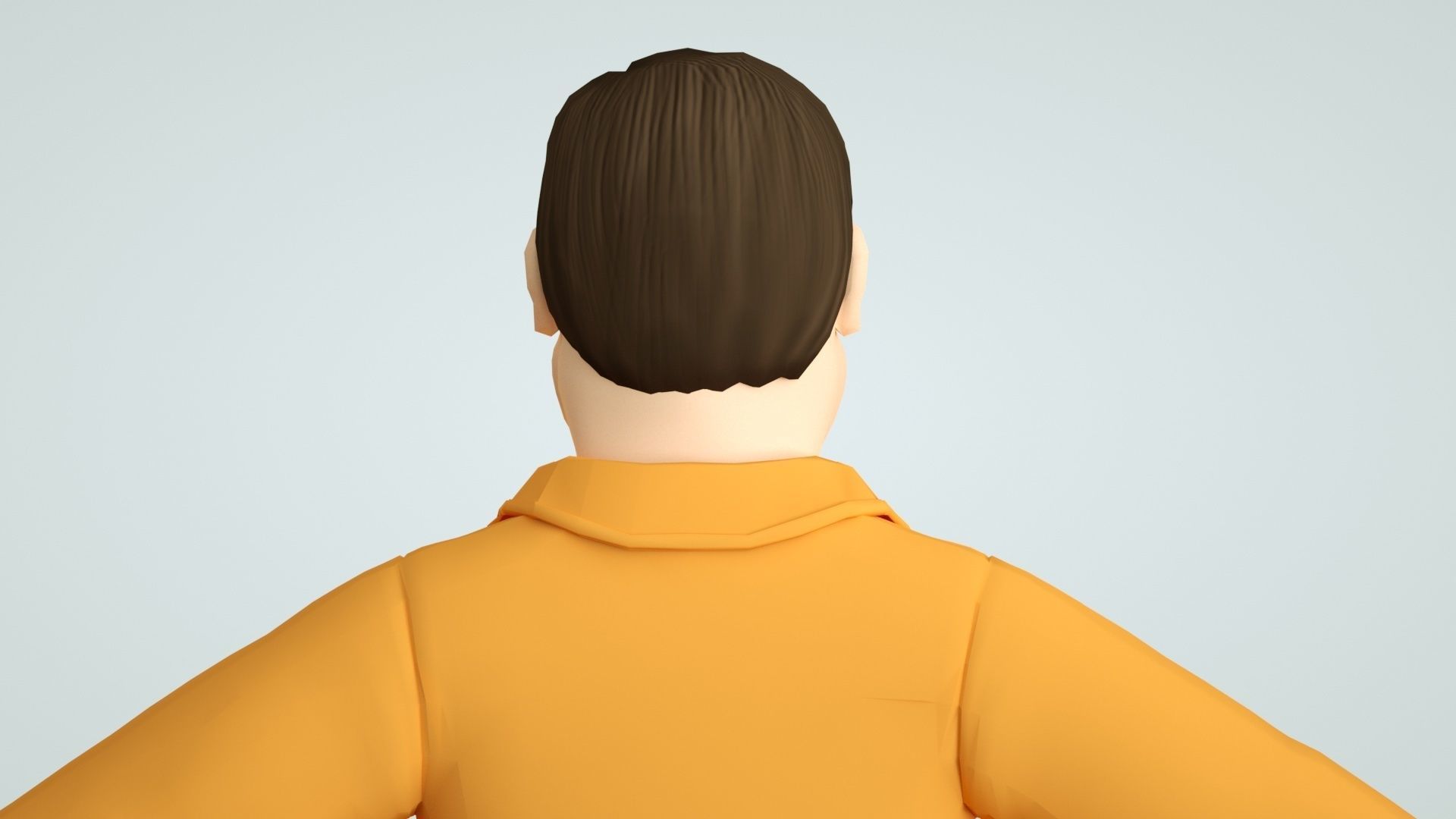 cartoon uncle uncle father 3D model_12