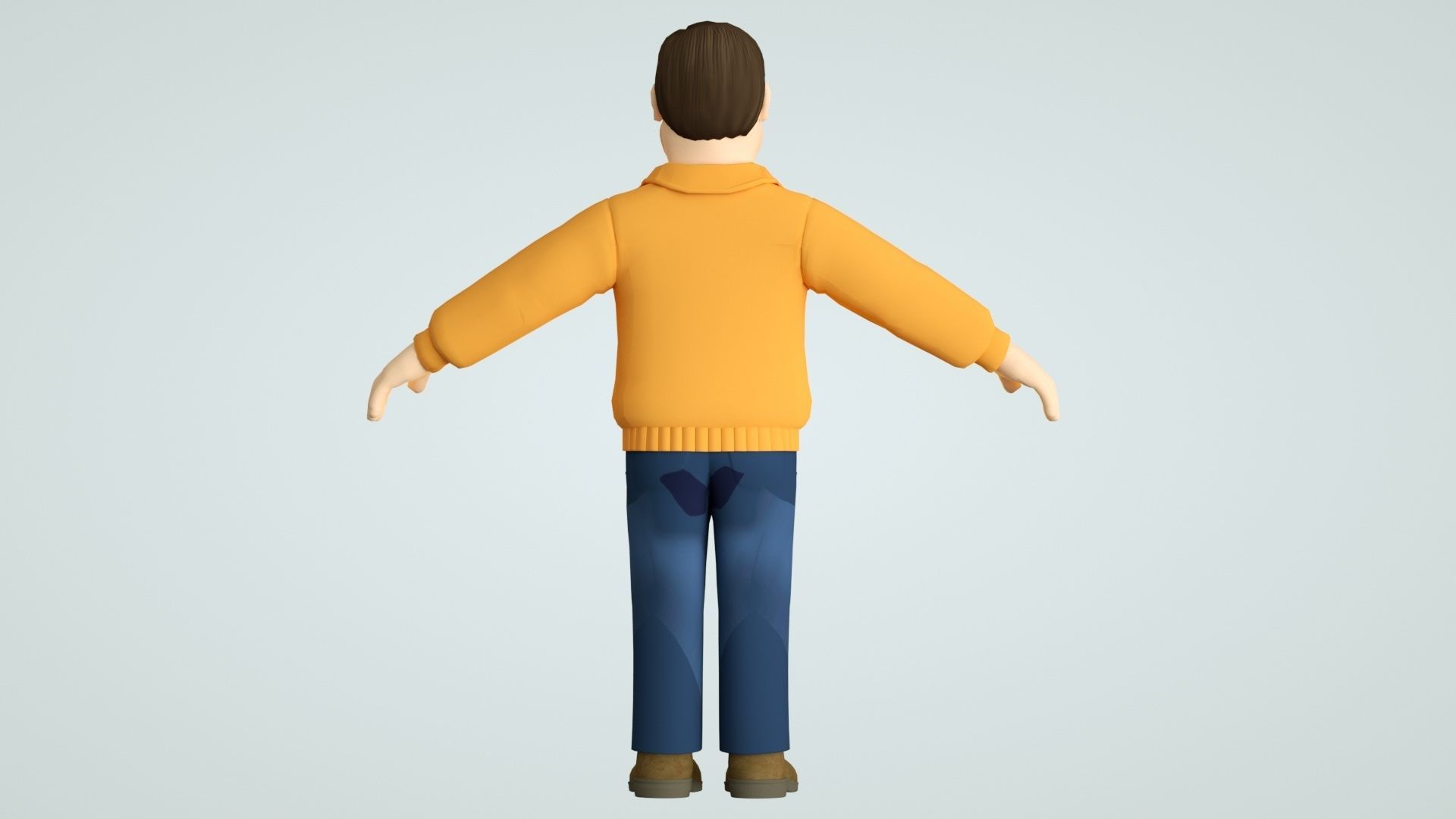 cartoon uncle uncle father 3D model_3