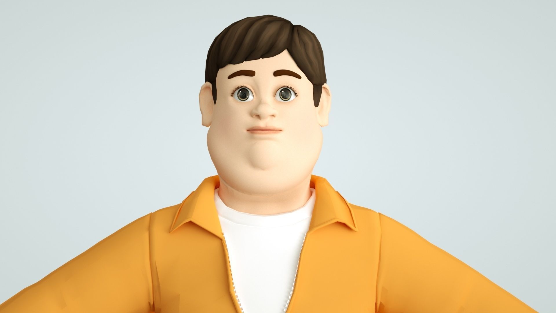 cartoon uncle uncle father 3D model_10