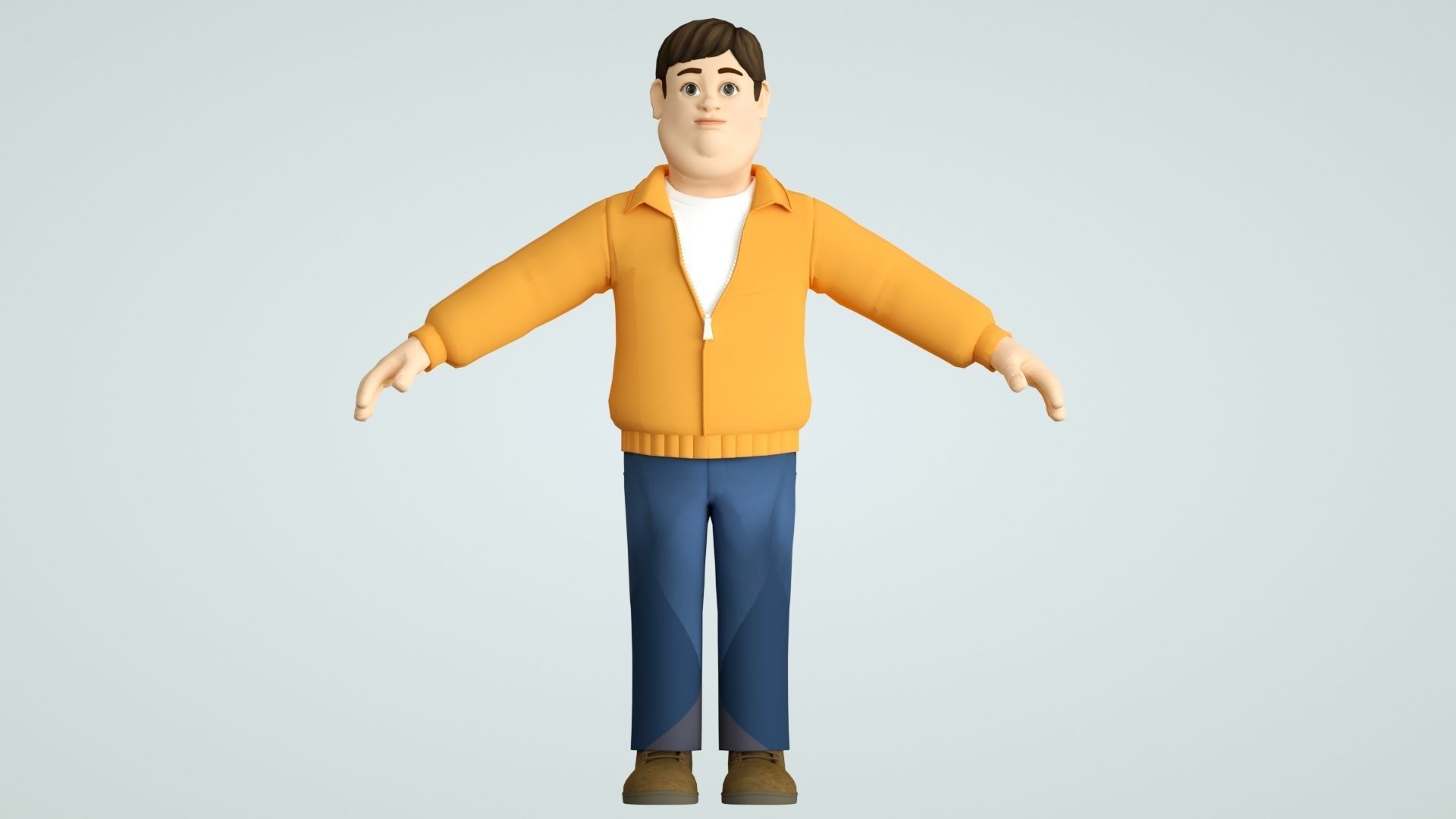 cartoon uncle uncle father 3D model_1