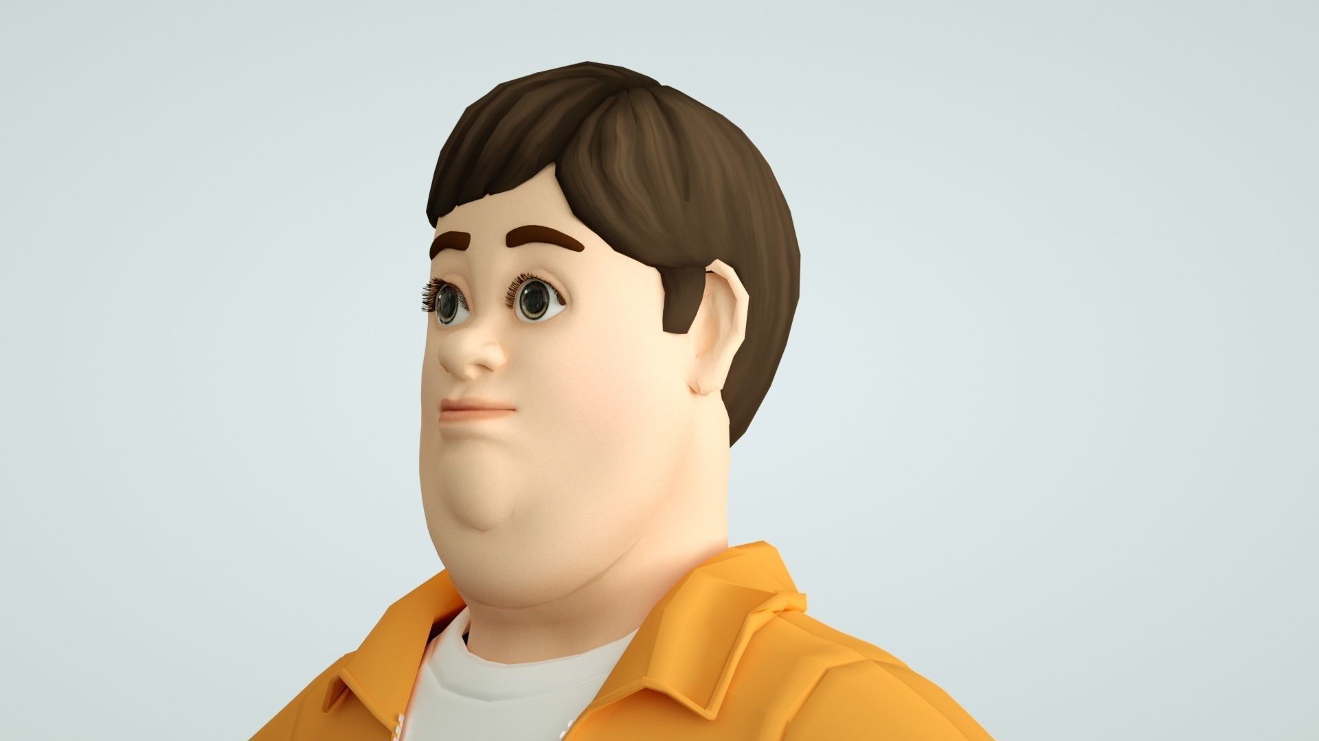 cartoon uncle uncle father 3D model_8