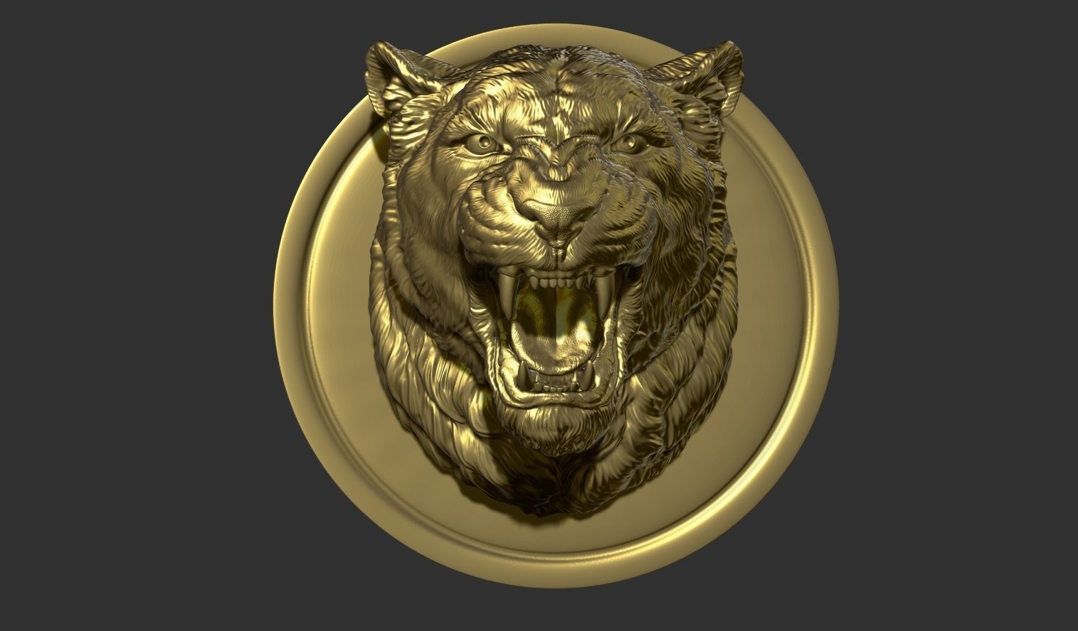 Lioness grin roar 3D print model_12
