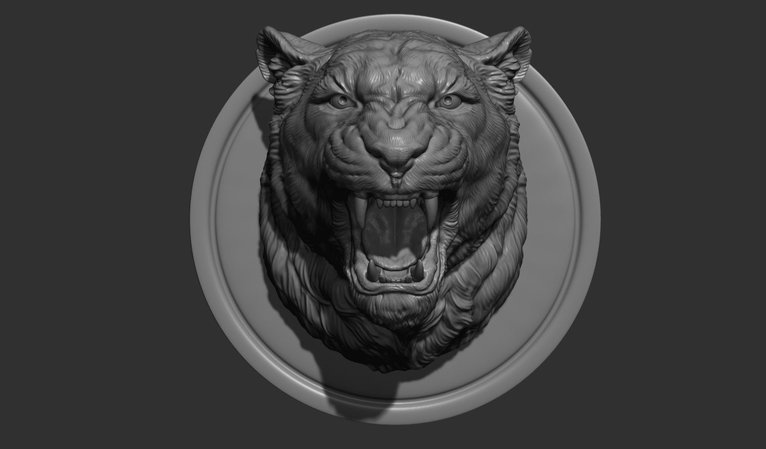 Lioness grin roar 3D print model_1