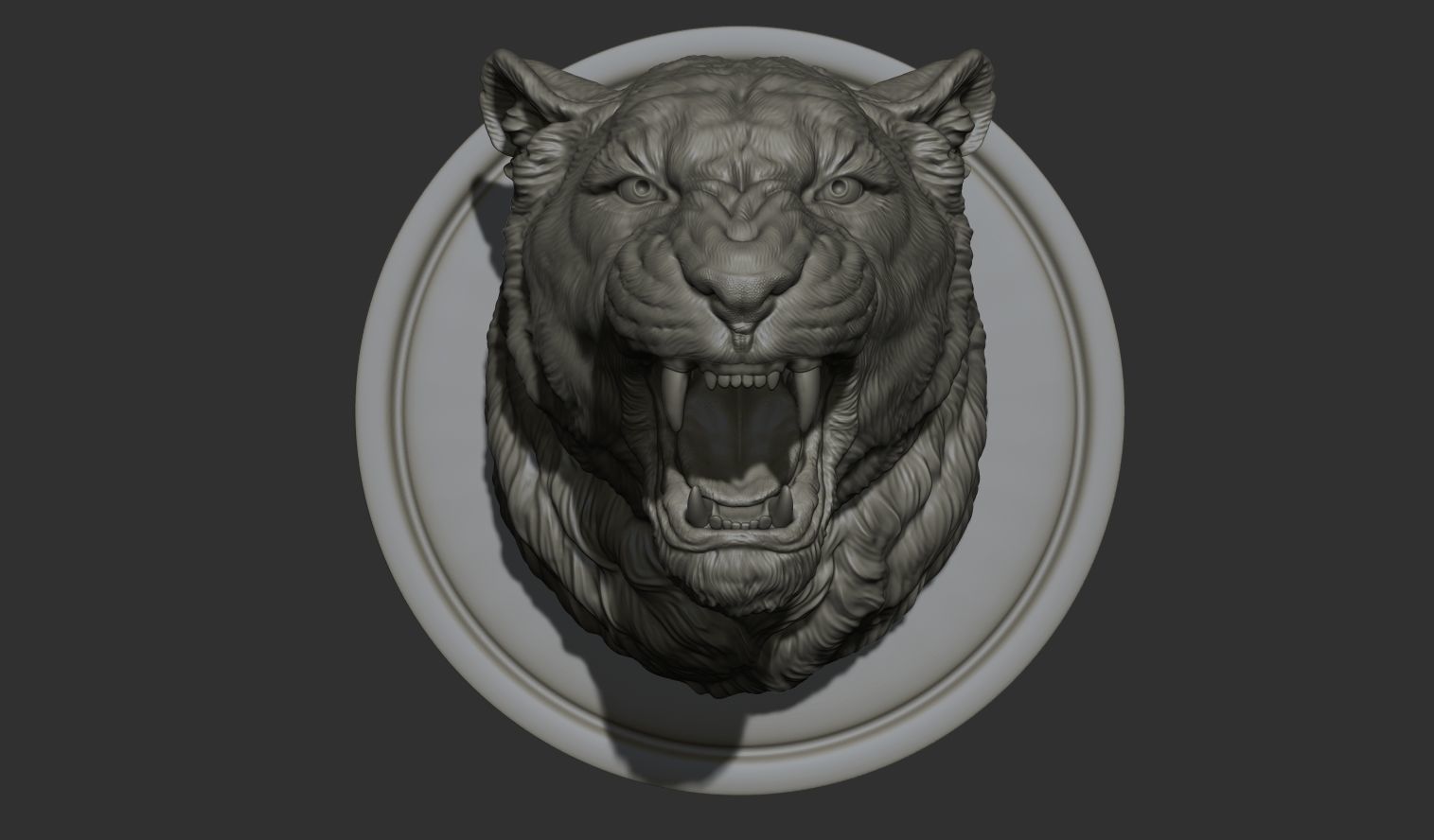 Lioness grin roar 3D print model_14