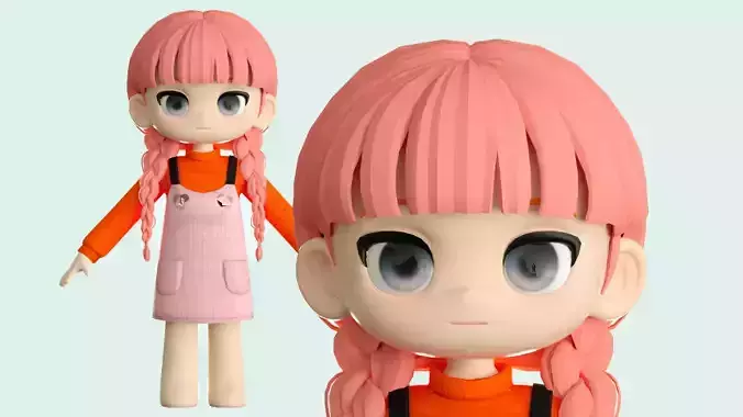 cartoon girl little girl ip image cartoon character