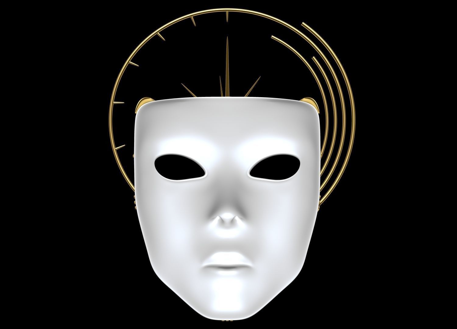 Mask Face 3D model_4
