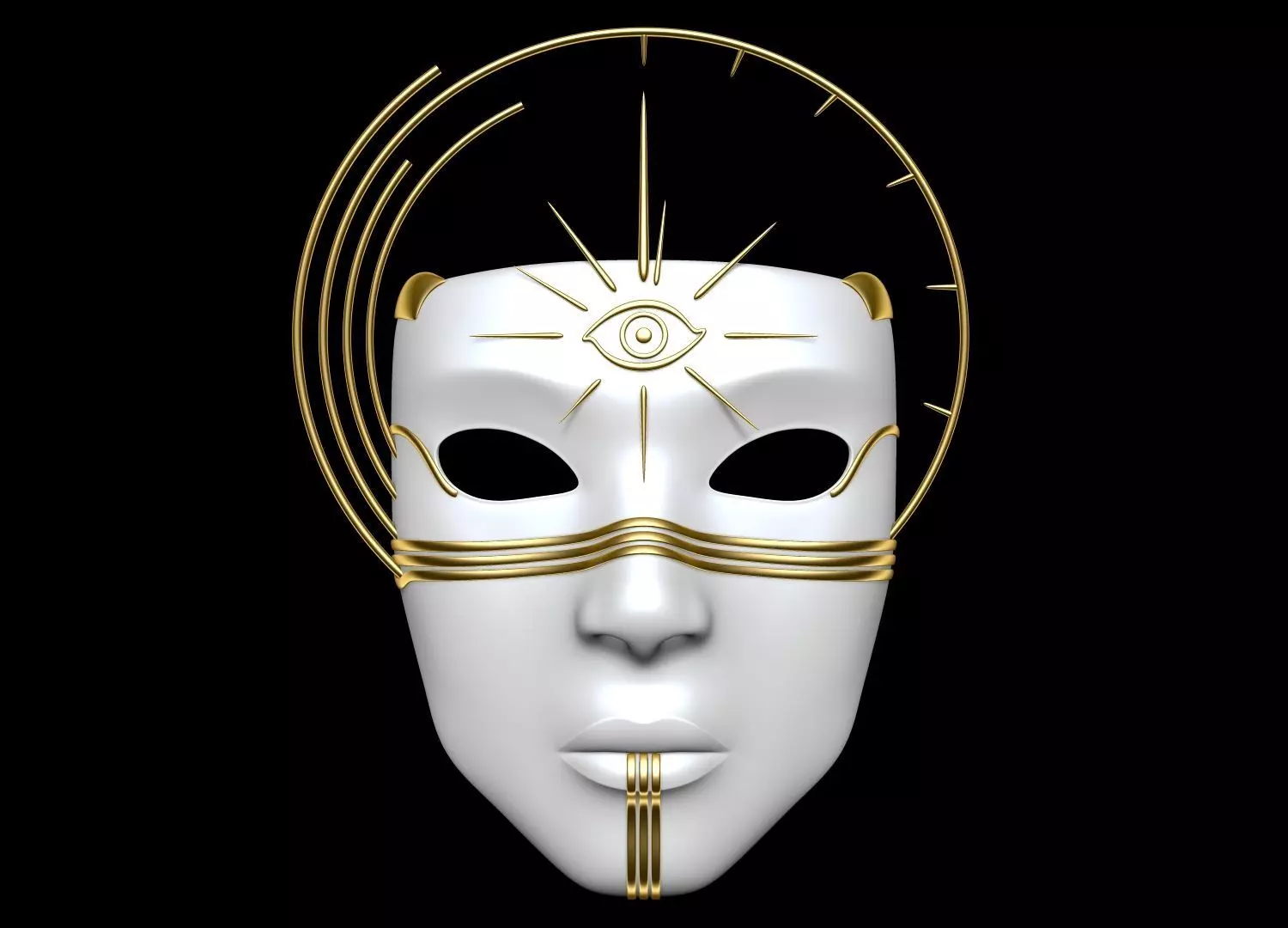 Mask Face 3D model_0