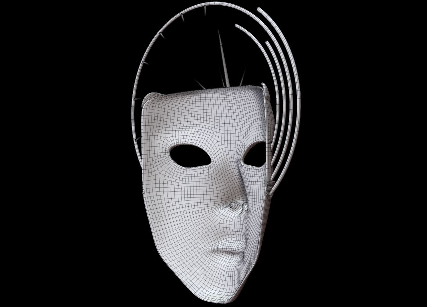 Mask Face 3D model_13