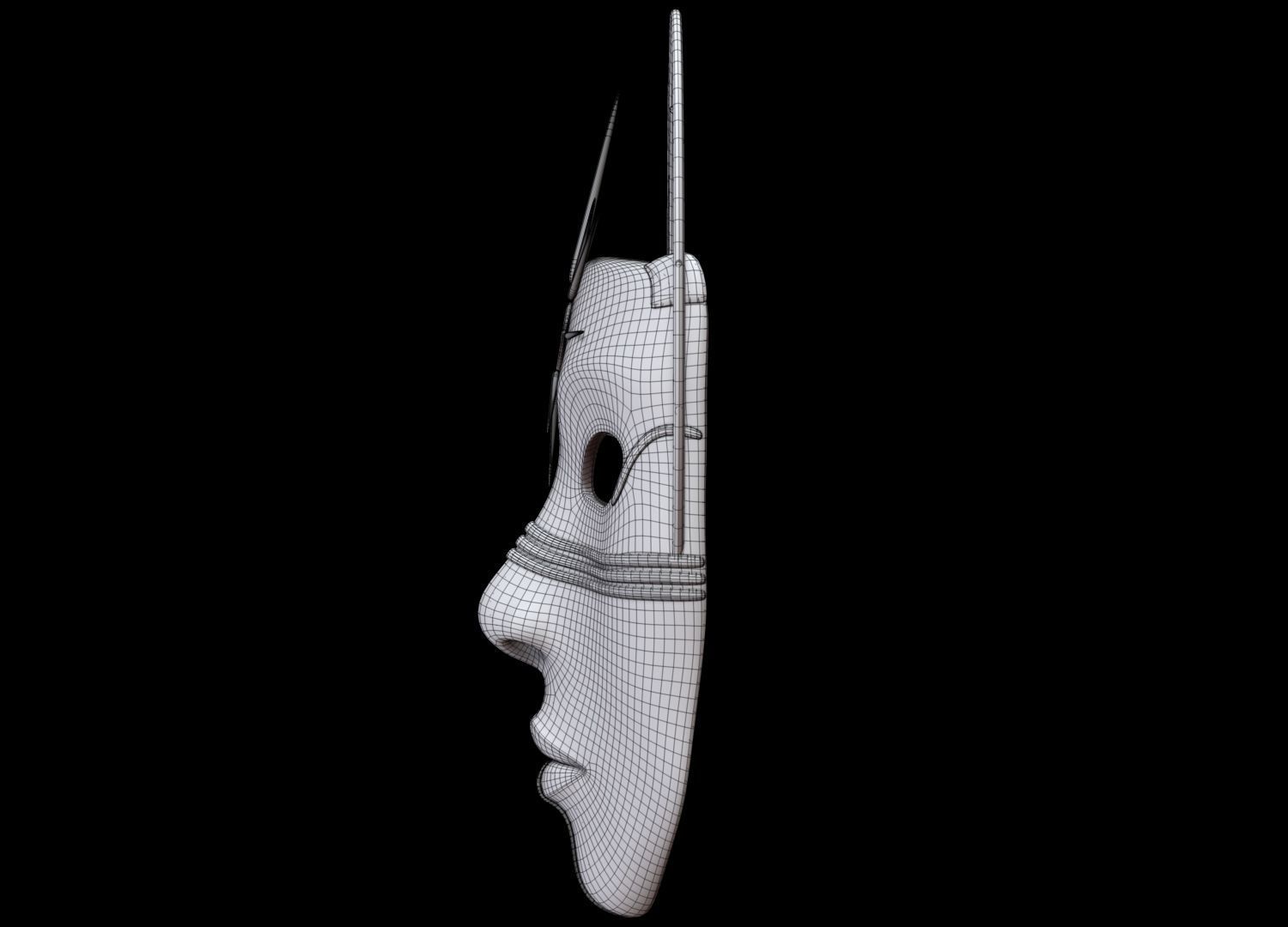Mask Face 3D model_16