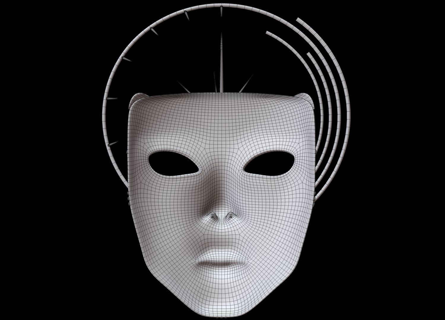Mask Face 3D model_14