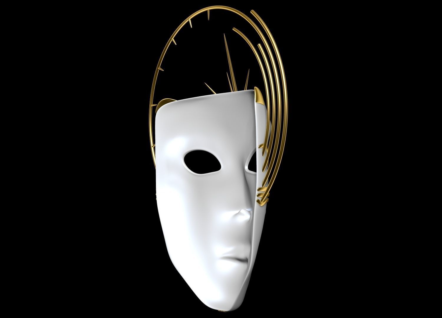 Mask Face 3D model_3