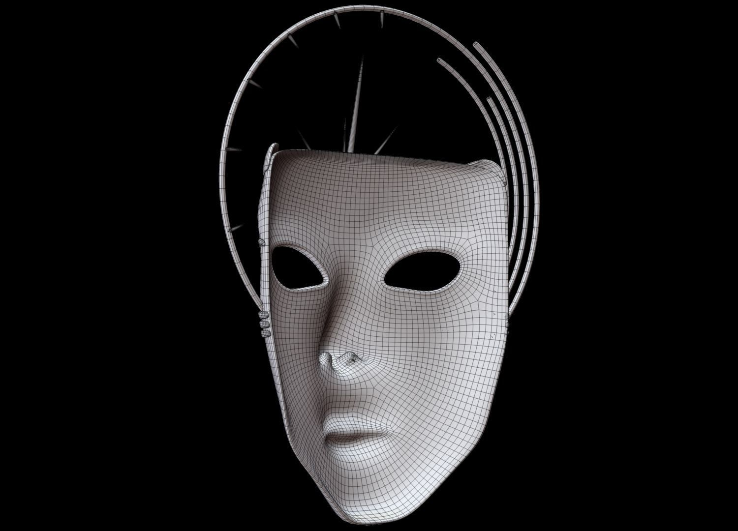 Mask Face 3D model_15