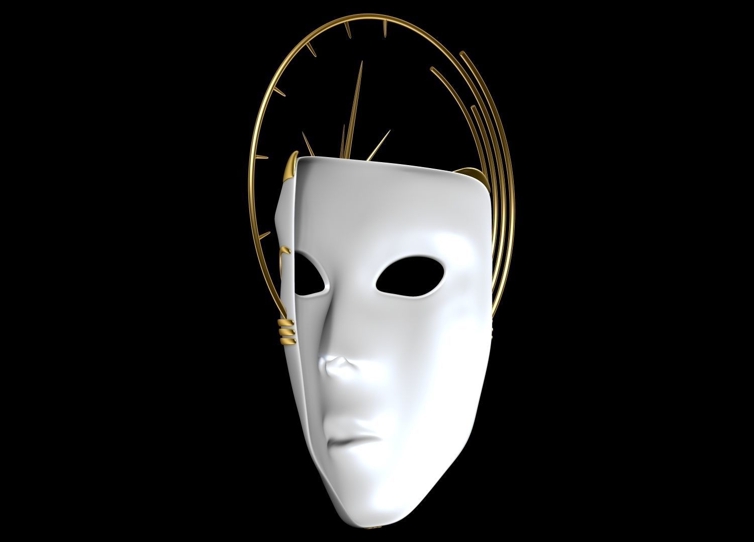 Mask Face 3D model_5
