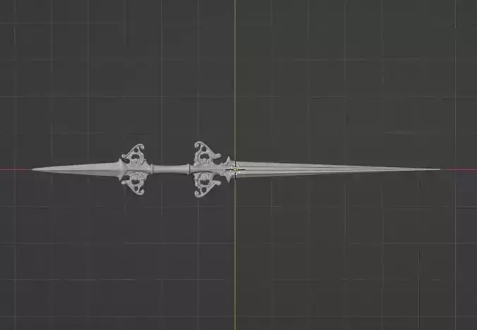 Sword of Miracle 3D model from Lineage2 Game 3D print model 3D print model