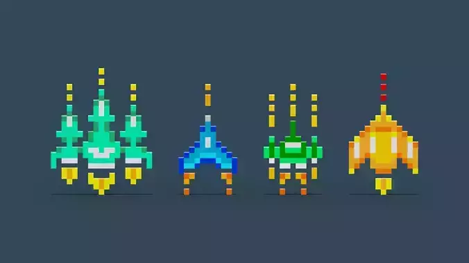Pixel Spaceship Pack